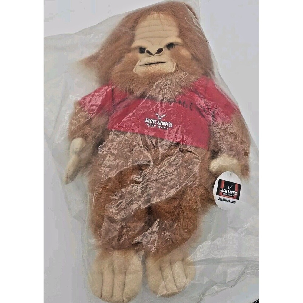 Jack Links Beef Jerky Sasquatch No Mess With Sasquatch Plush 17" RARE NWT